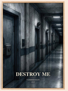 Destroy Me watercolour book poster by Tahereh Mafi – framed literary art print