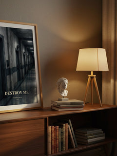 Destroy Me watercolour print on bookshelf – Tahereh Mafi fan gift