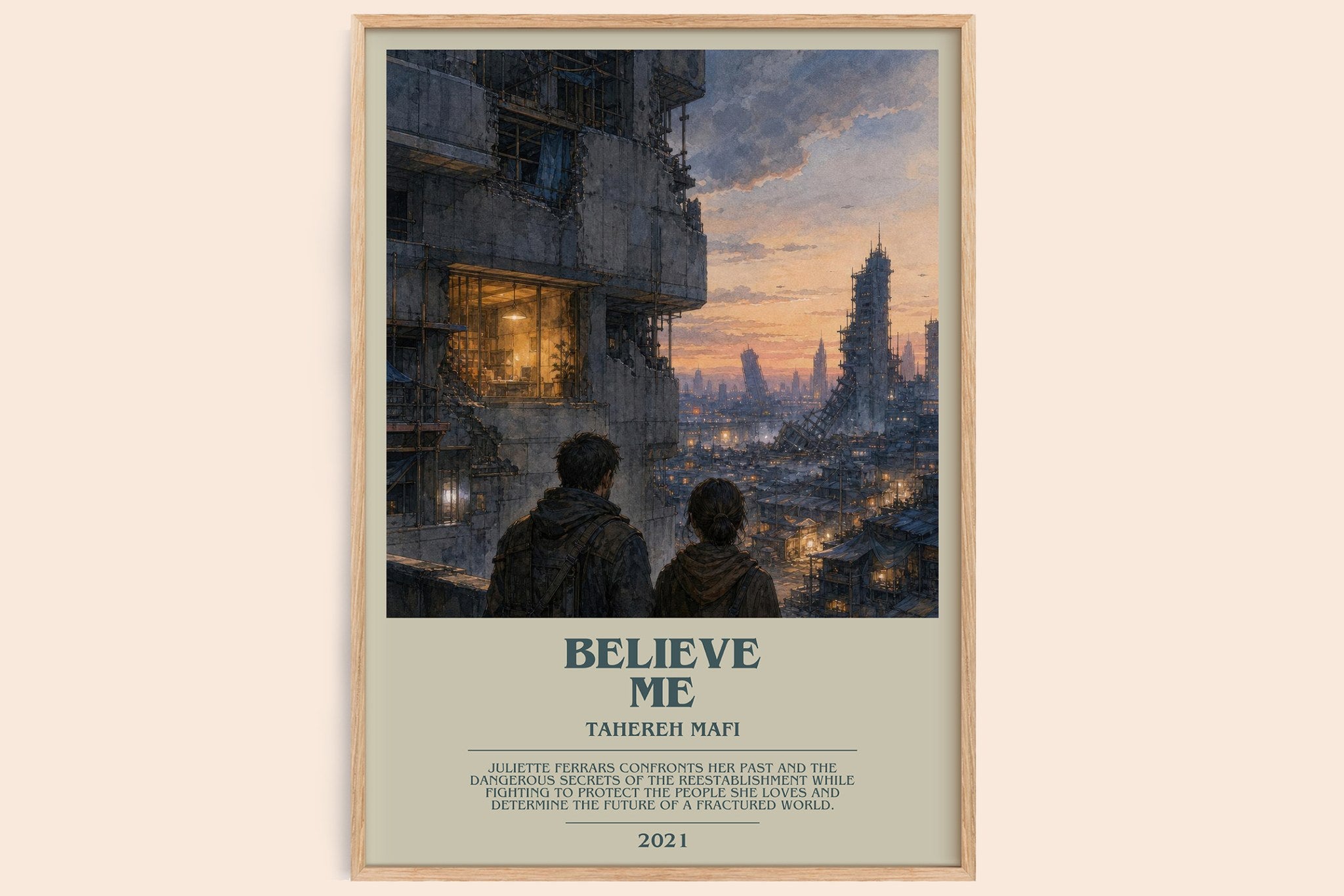 Believe Me Bookish Wall Art by Tahereh Mafi