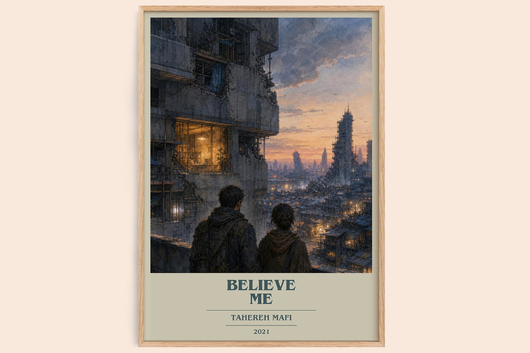 Believe Me Book Cover Poster by Tahereh Mafi