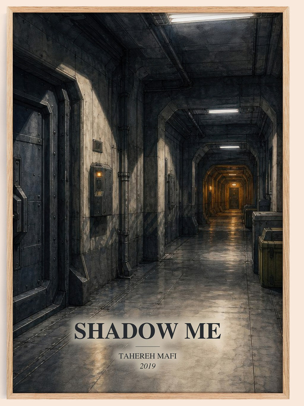 Shadow Me watercolour book poster by Tahereh Mafi – framed literary art print