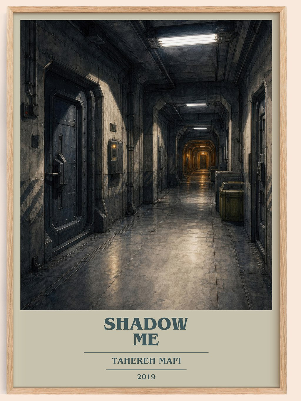 Shadow Me book cover book poster by Tahereh Mafi – framed literary art print