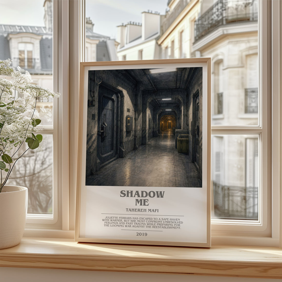 Shadow Me bookish poster colour and style options – Tahereh Mafi book art