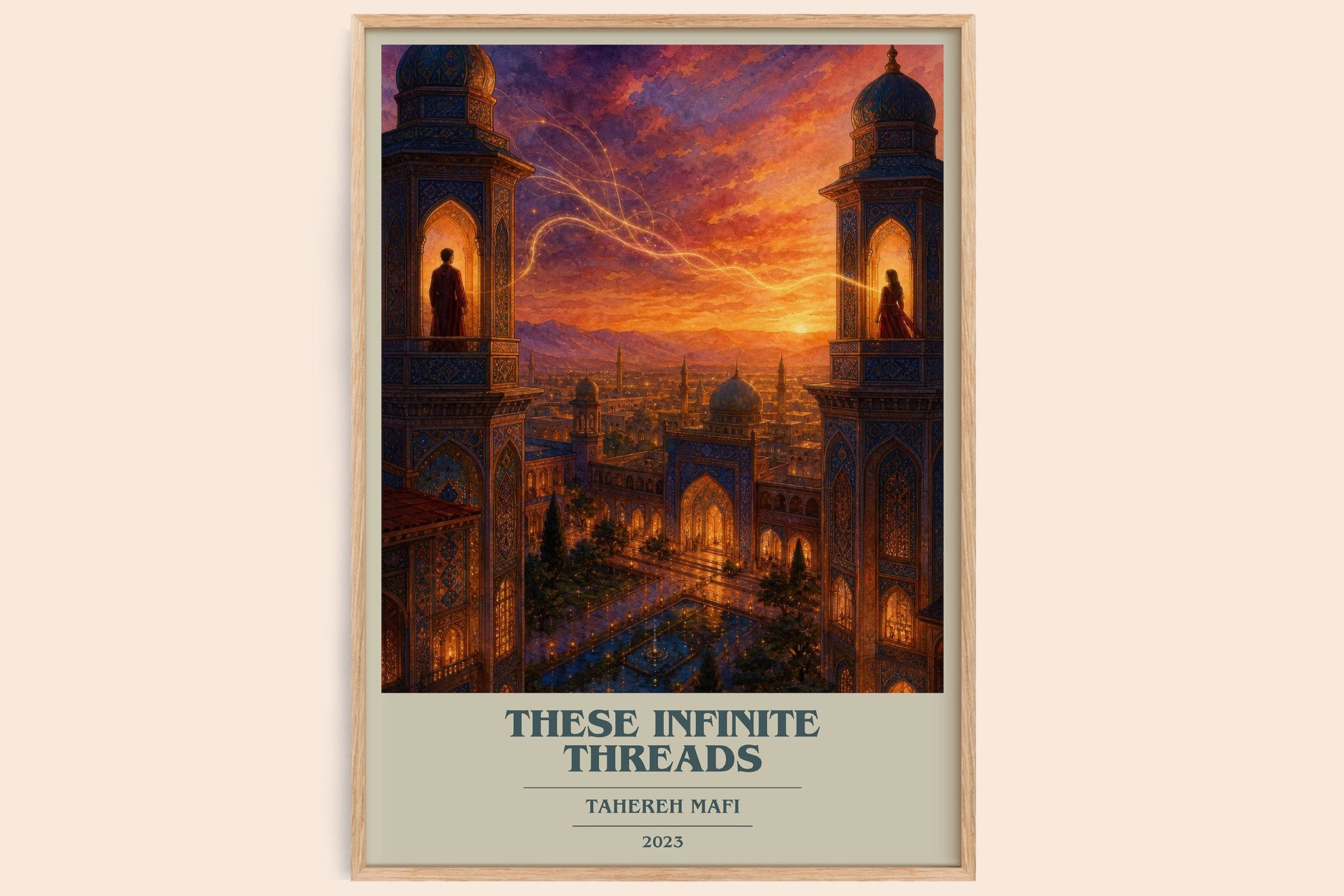 These Infinite Threads Book Cover Poster by Tahereh Mafi