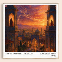 These Infinite Threads literary book poster by Tahereh Mafi – framed literary art print