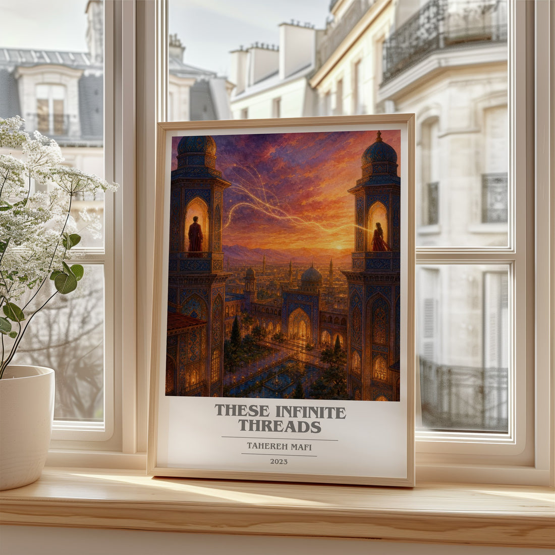 These Infinite Threads book cover poster colour and style options – Tahereh Mafi book art