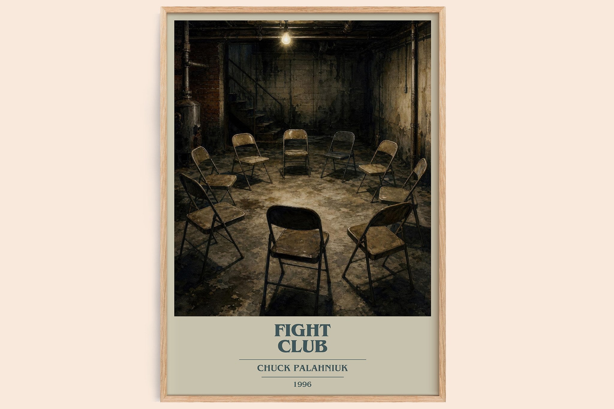 Fight Club Book Cover Poster by Chuck Palahniuk