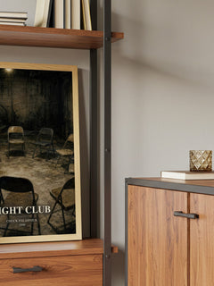 Fight Club book watercolour illustration paper finish options – matte satin gloss