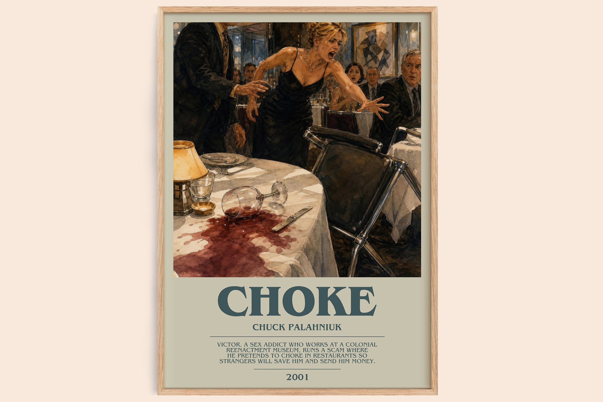 Choke Bookish Wall Art by Chuck Palahniuk