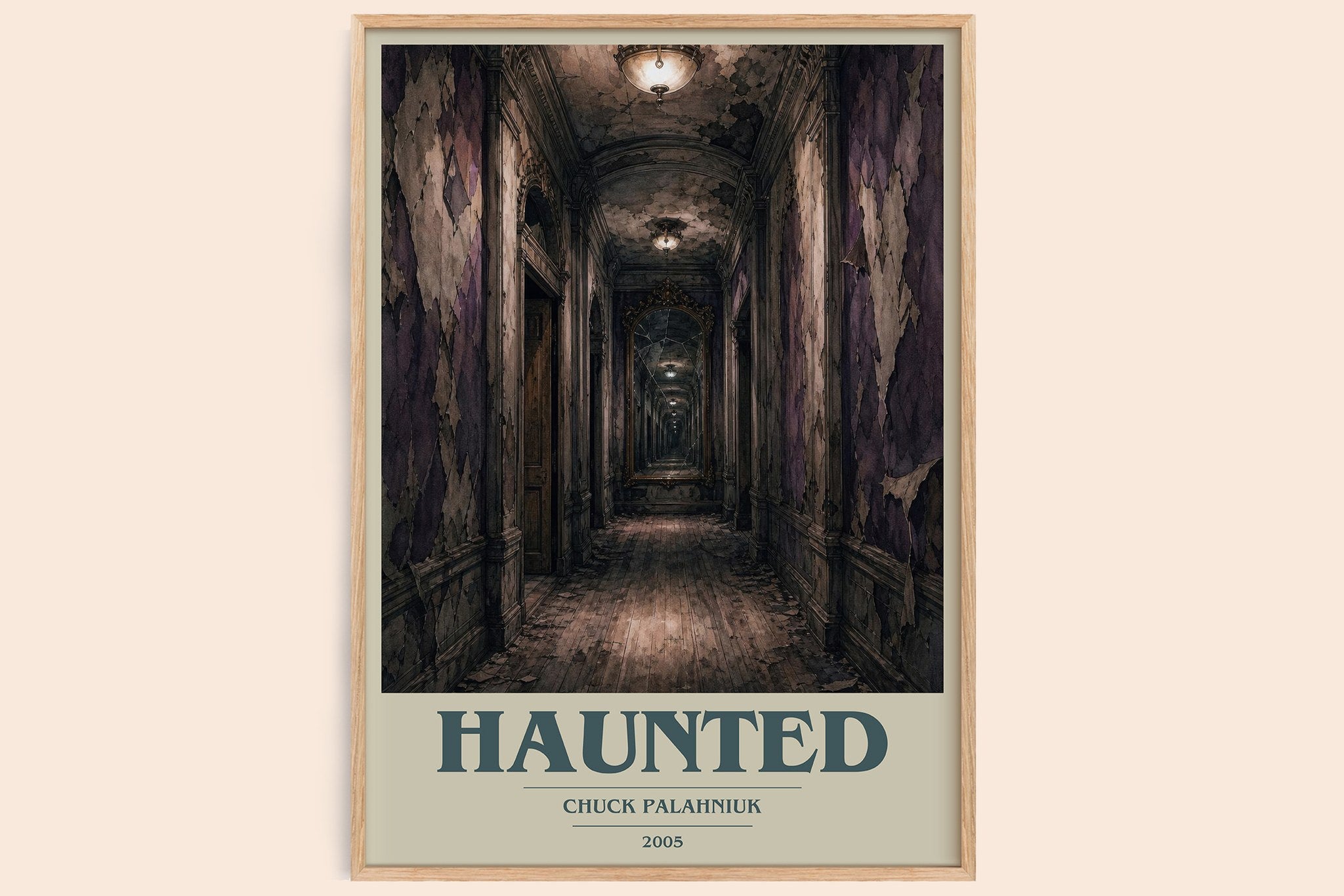 Haunted Book Cover Poster by Chuck Palahniuk