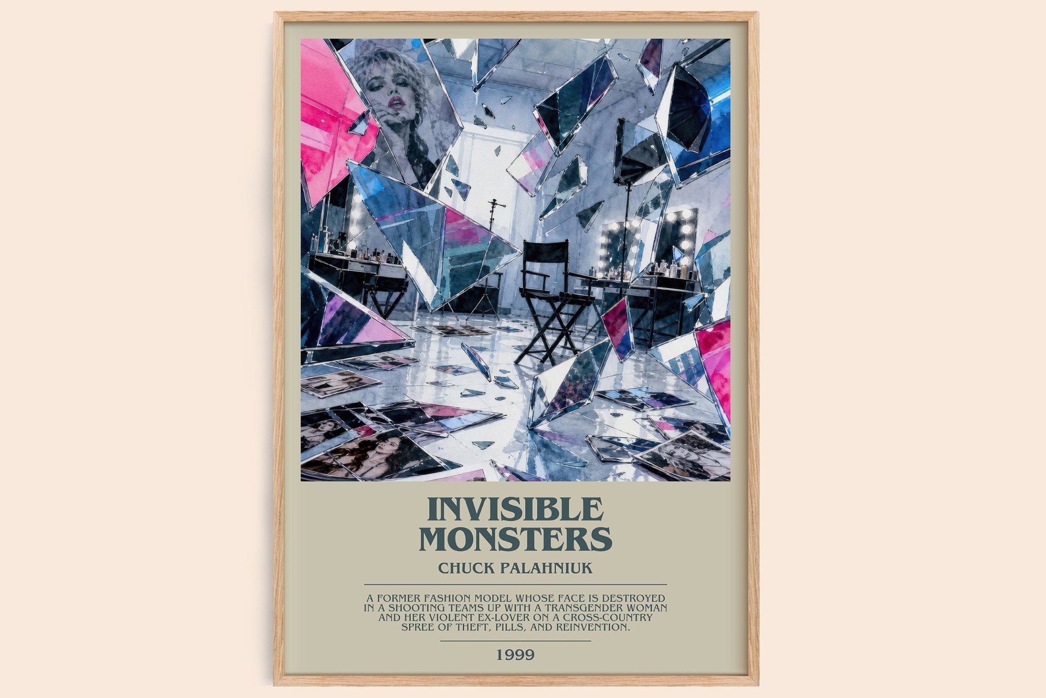 Invisible Monsters Bookish Wall Art by Chuck Palahniuk