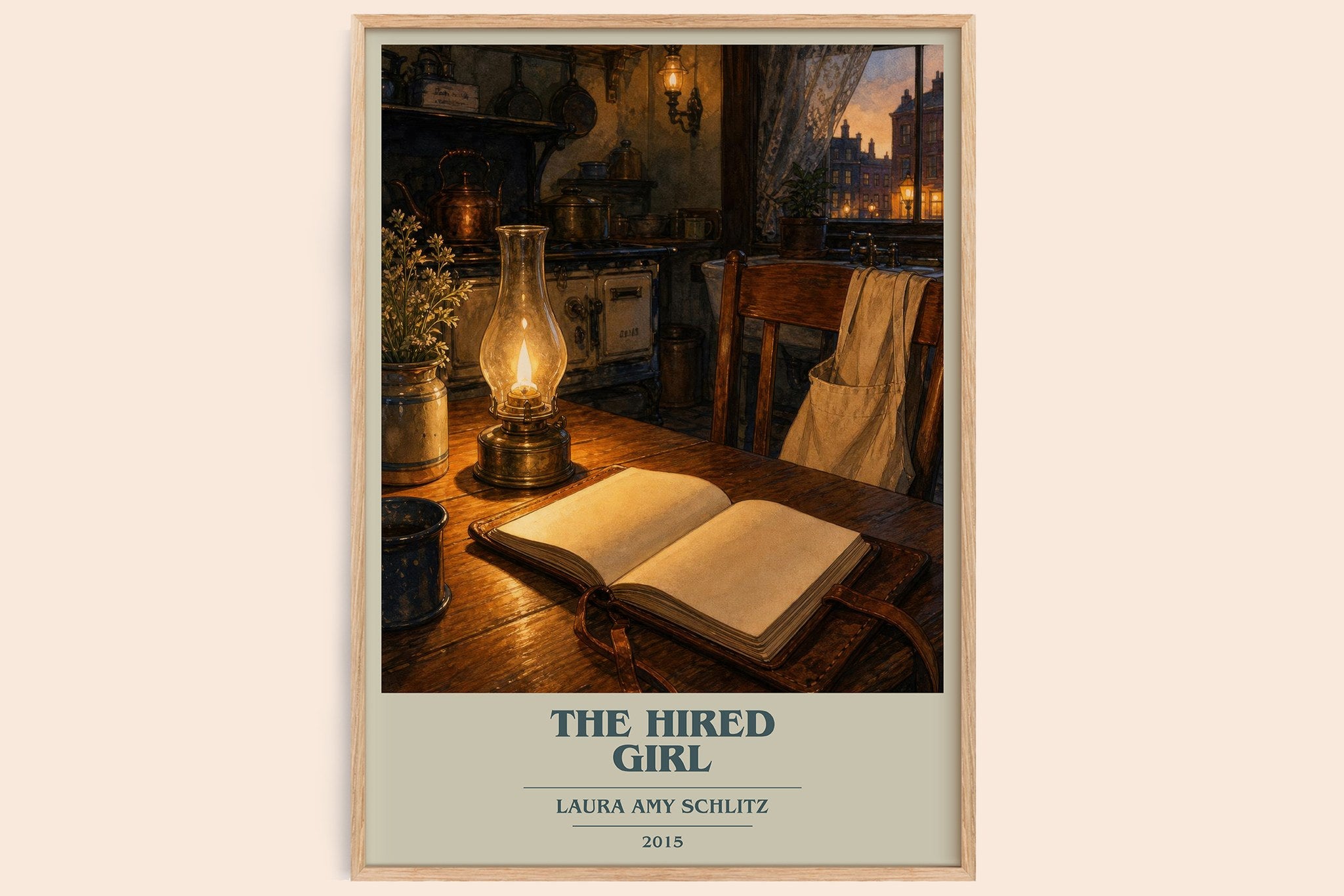 The Hired Girl Book Cover Poster by Laura Amy Schlitz