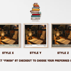 The Hired Girl literary print in frame leaning in hallway – young adult wall art