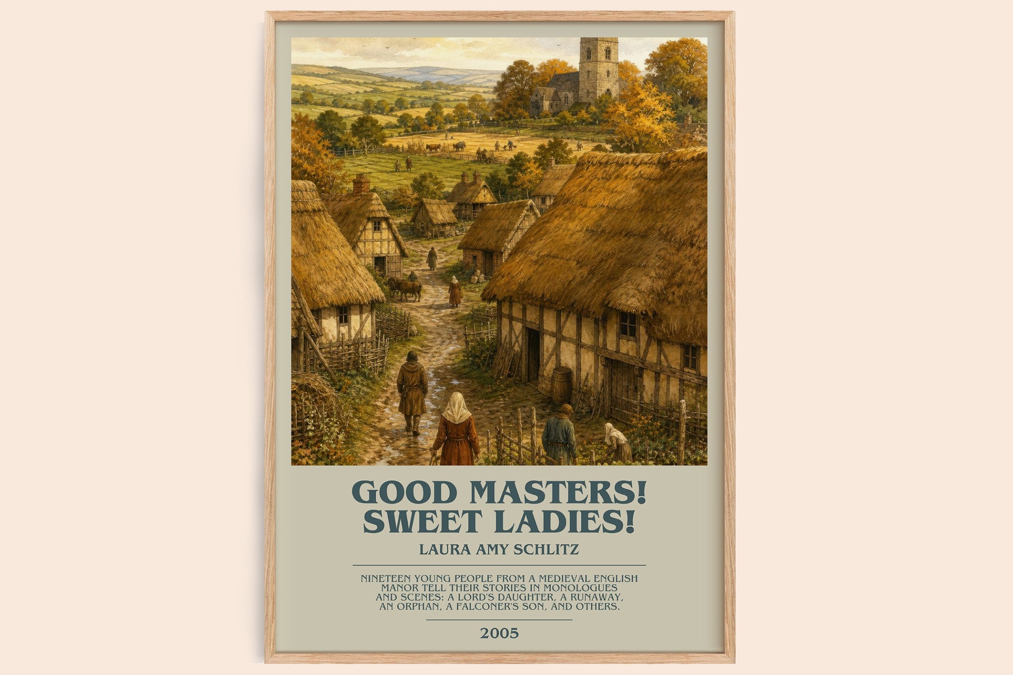 Good Masters! Sweet Ladies! Bookish Wall Art by Laura Amy Schlitz