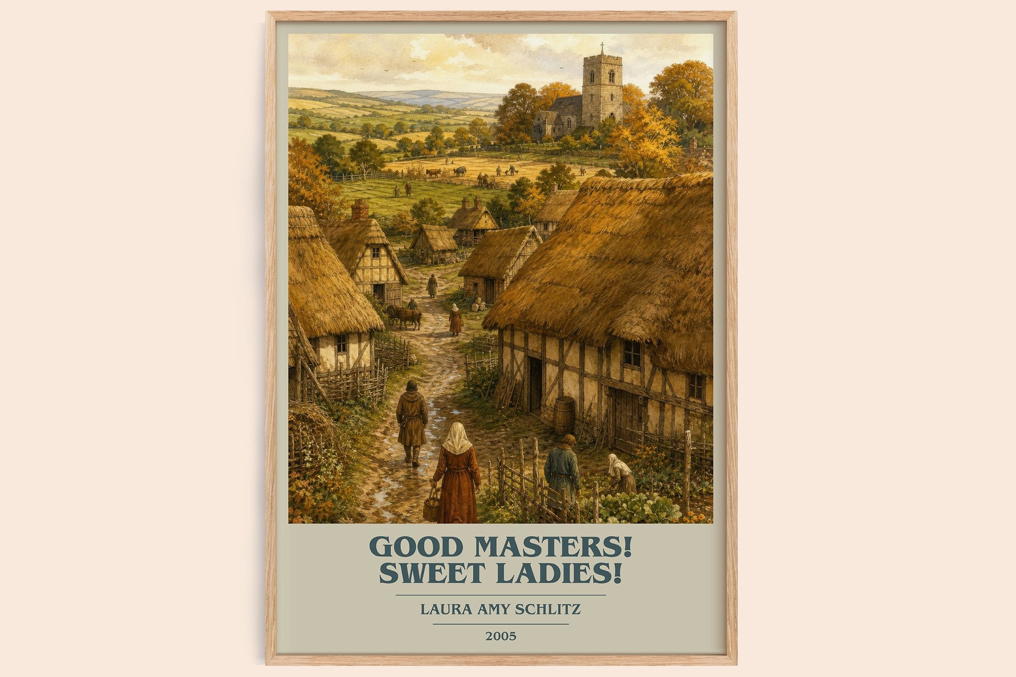 Good Masters! Sweet Ladies! Book Cover Poster by Laura Amy Schlitz