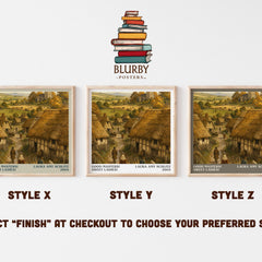 Good Masters! Sweet Ladies! literary print in frame leaning in hallway – historical fiction wall art