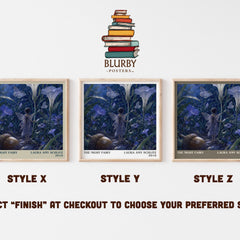 The Night Fairy literary print in frame leaning in hallway – childrens wall art