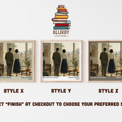 The Art of Loving literary print in frame leaning in hallway – philosophy wall art