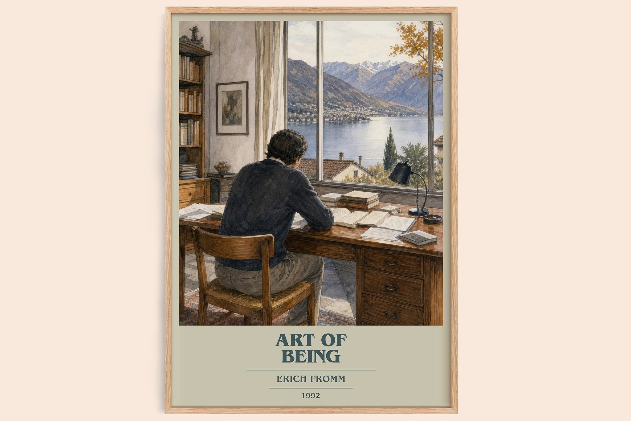 Art of Being Book Cover Poster by Erich Fromm
