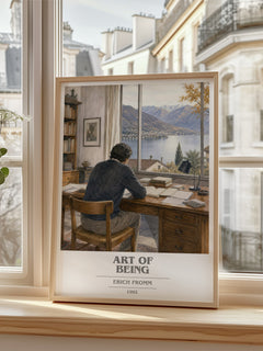 Art of Being book cover poster colour and style options – Erich Fromm book art