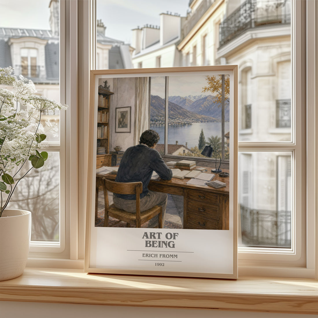Art of Being book cover poster colour and style options – Erich Fromm book art