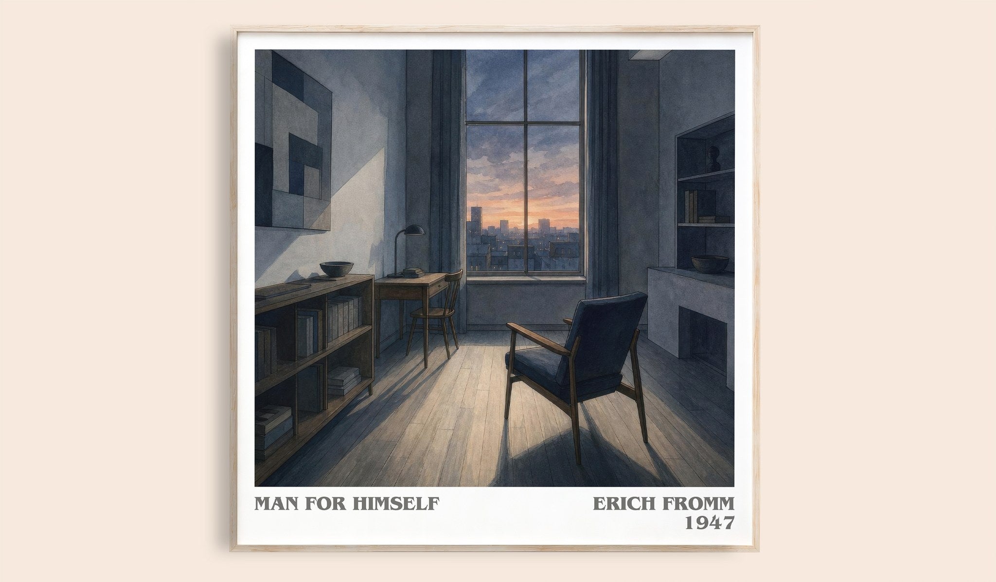 Man for Himself Literary Art Print by Erich Fromm