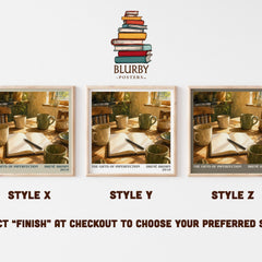 The Gifts of Imperfection literary print in frame leaning in hallway – non fiction wall art