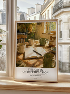 The Gifts of Imperfection book cover poster colour and style options – Brené Brown book art