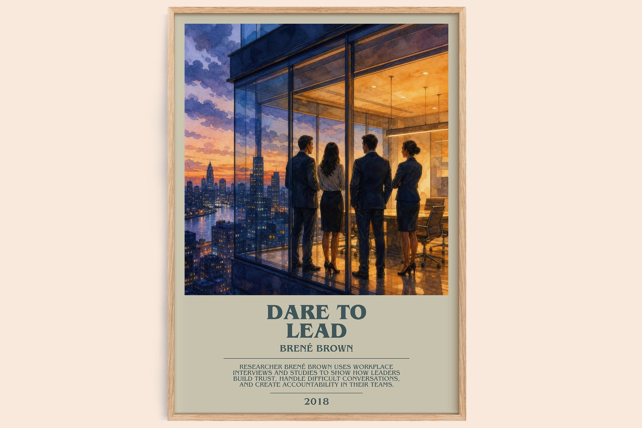 Dare to lead Bookish Wall Art by Brené Brown