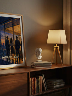 Dare to lead watercolour print on bookshelf – Brené Brown fan gift
