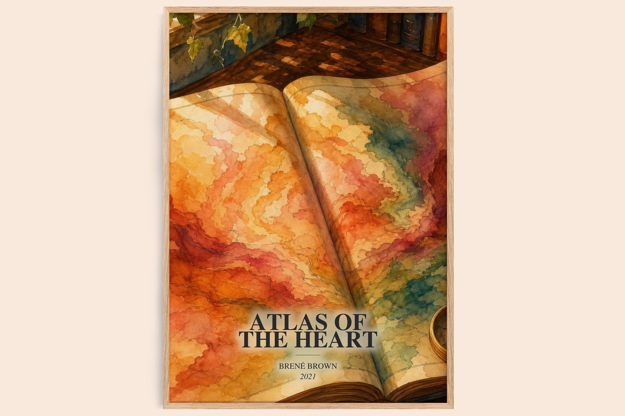 Atlas of the Heart Book Watercolour Illustration by Brené Brown
