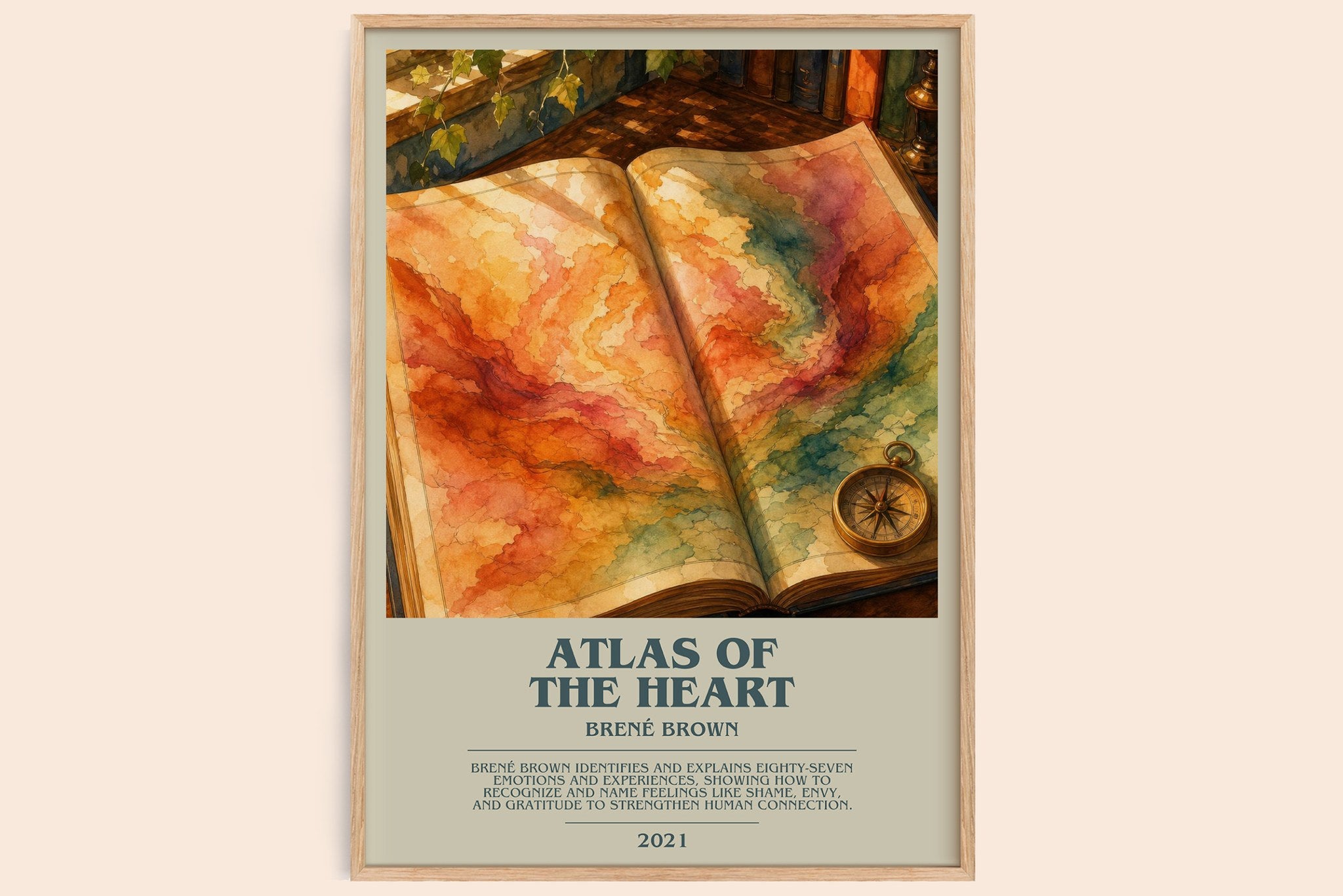 Atlas of the Heart Bookish Wall Art by Brené Brown
