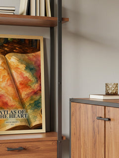 Atlas of the Heart book watercolour illustration paper finish options – matte satin gloss