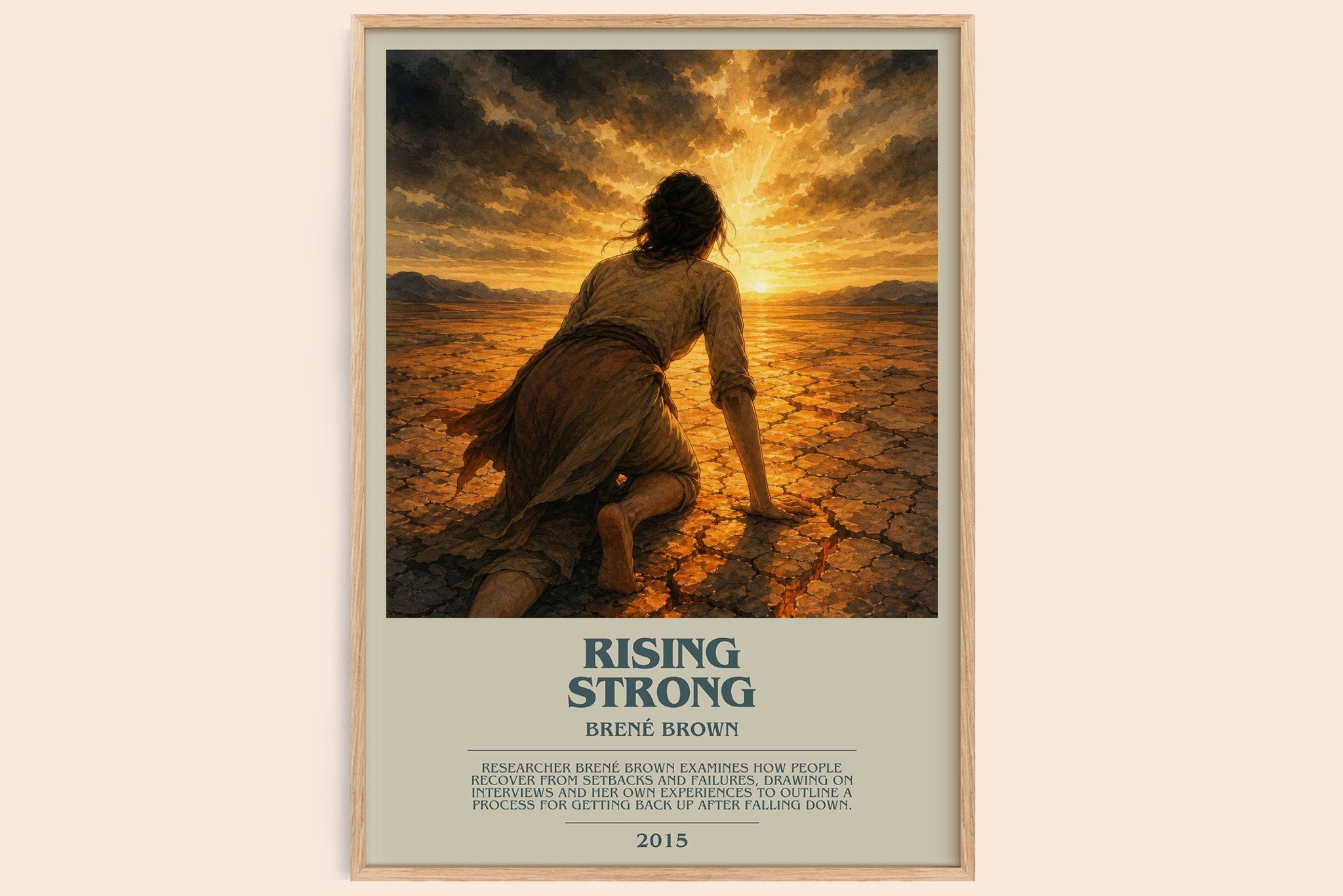 Rising strong Bookish Wall Art by Brené Brown