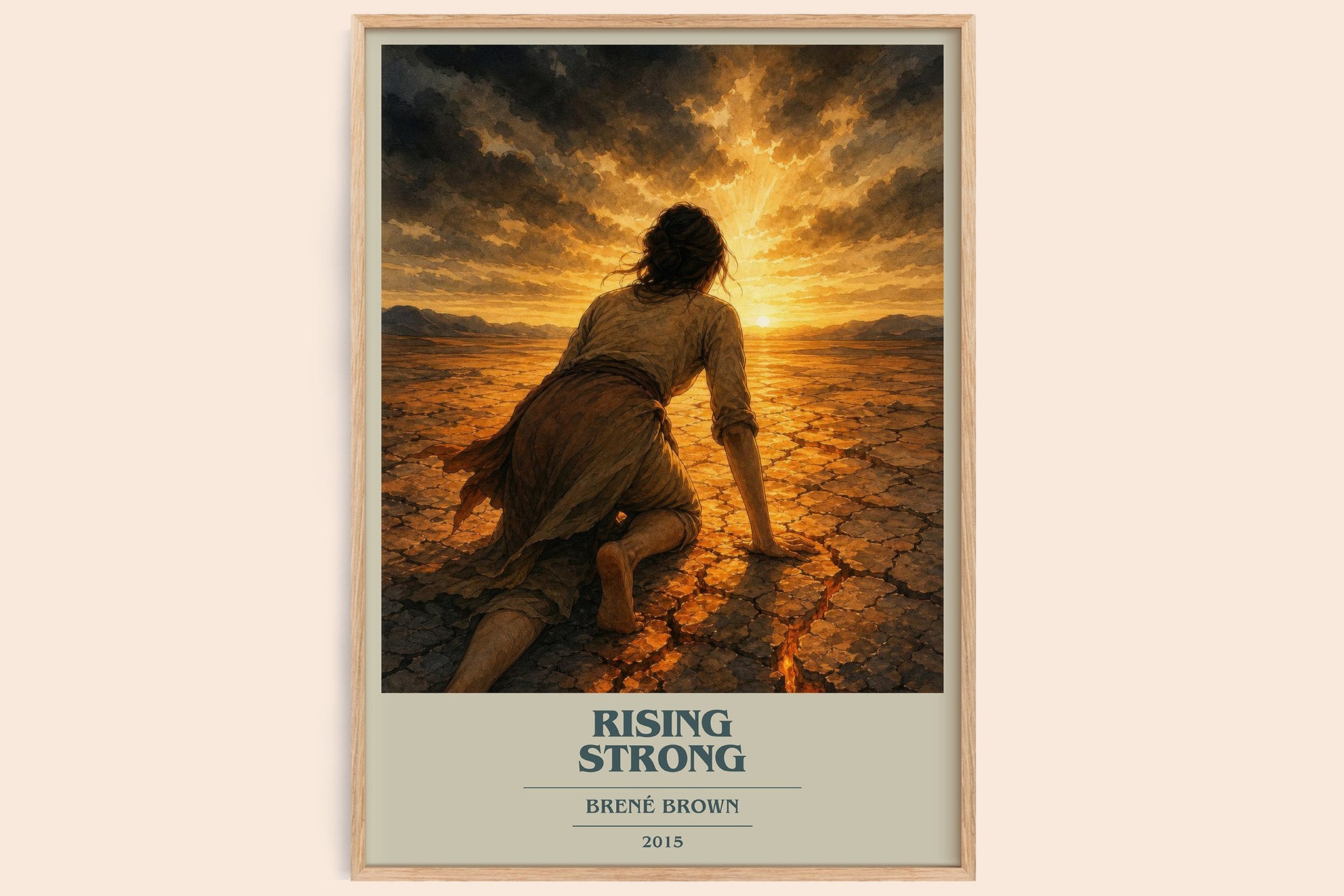 Rising strong Book Cover Poster by Brené Brown