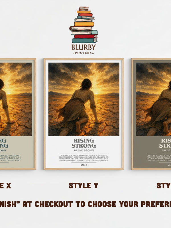 Rising strong bookish print in frame leaning in hallway – non fiction wall art