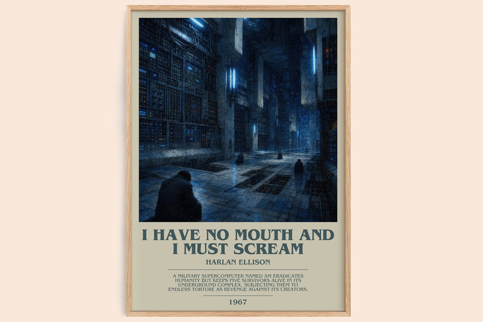 I Have No Mouth and I Must Scream Bookish Wall Art by Harlan Ellison