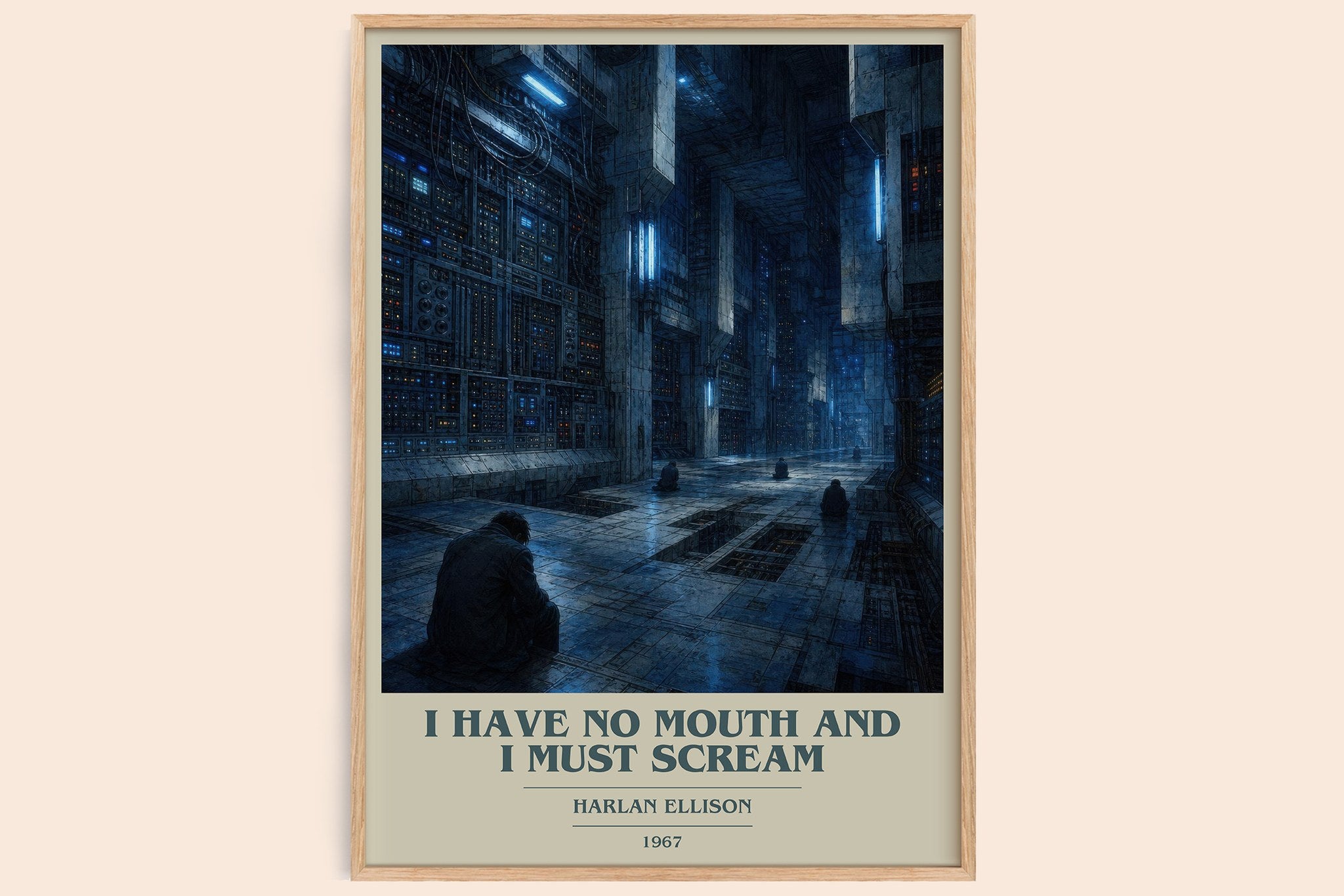 I Have No Mouth and I Must Scream Book Cover Poster by Harlan Ellison