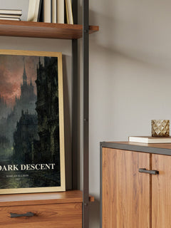 The Dark Descent book watercolour illustration paper finish options – matte satin gloss