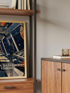 Again, Dangerous Visions book watercolour illustration paper finish options – matte satin gloss