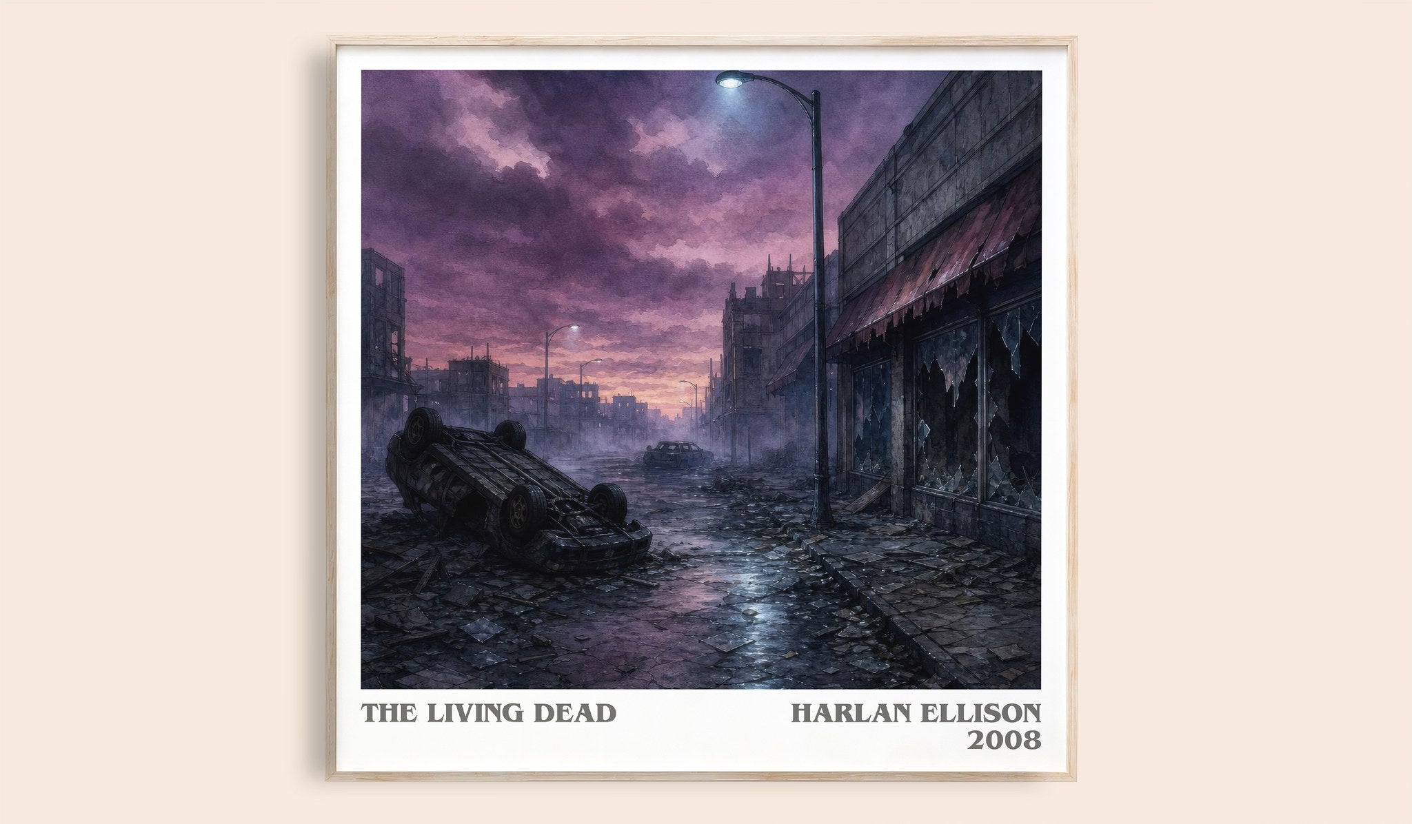 The Living Dead Literary Art Print by Harlan Ellison