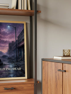 The Living Dead book watercolour illustration paper finish options – matte satin gloss