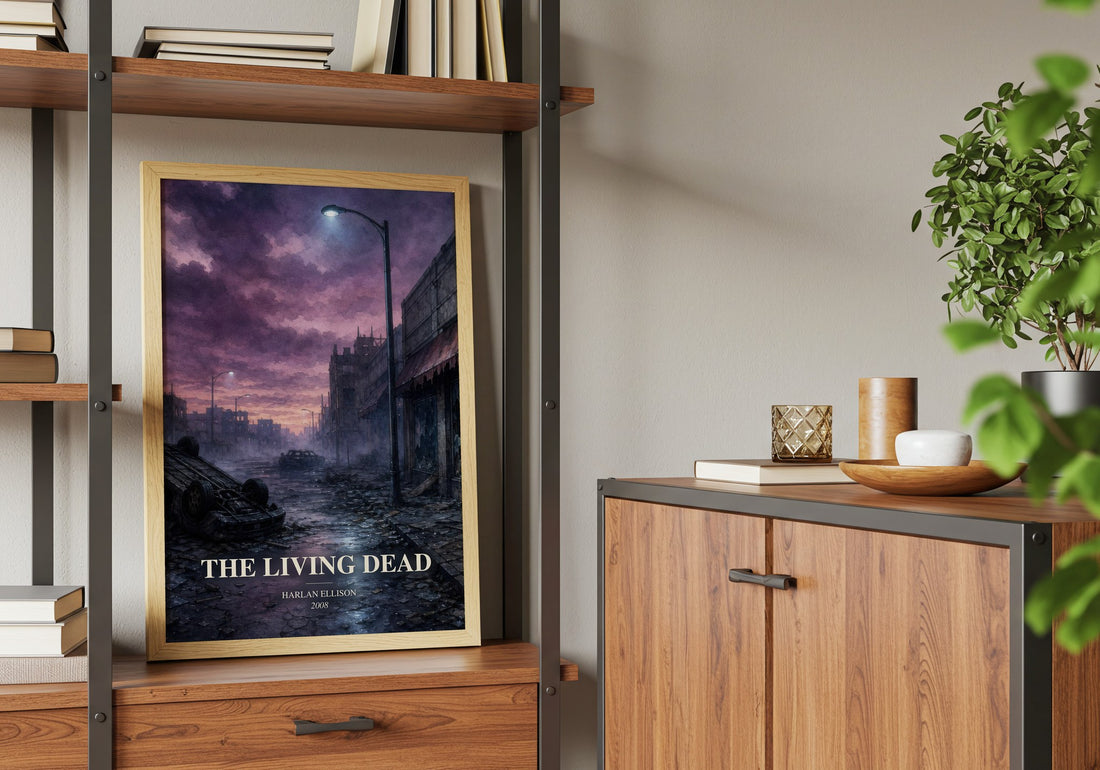 The Living Dead book watercolour illustration paper finish options – matte satin gloss