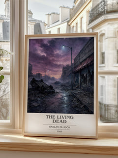 The Living Dead book cover poster colour and style options – Harlan Ellison book art
