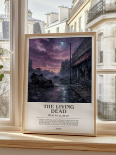 The Living Dead bookish poster colour and style options – Harlan Ellison book art