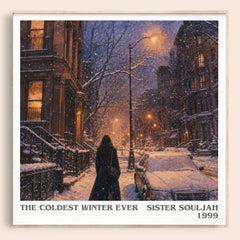The coldest winter ever literary book poster by Sister Souljah – framed literary art print