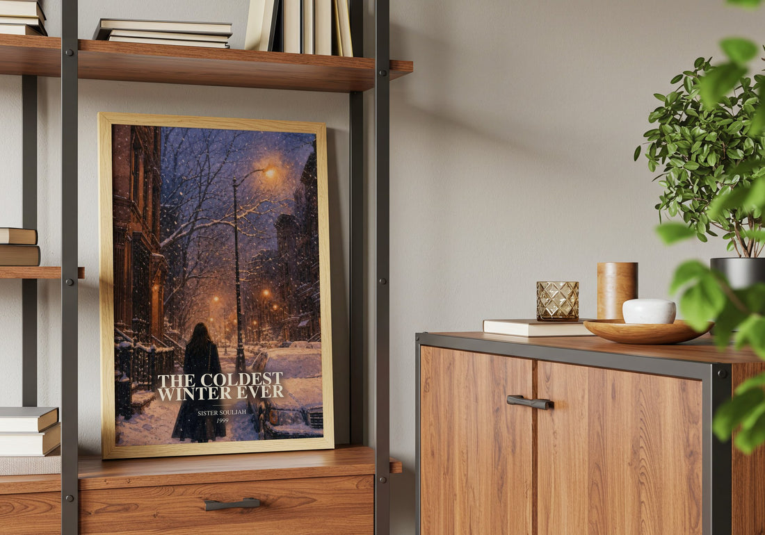 The coldest winter ever book watercolour illustration paper finish options – matte satin gloss