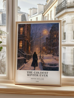 The coldest winter ever book cover poster colour and style options – Sister Souljah book art