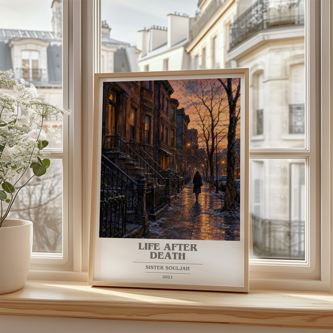 Life After Death book cover poster colour and style options – Sister Souljah book art