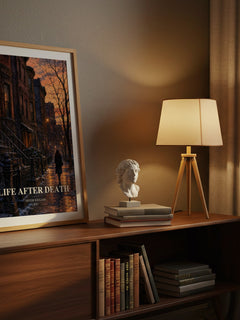Life After Death watercolour print on bookshelf – Sister Souljah fan gift